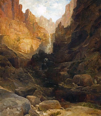 Seitenschlucht des Colorado, 1878 | Thomas Moran | Giclée Leinwand Kunstdruck
