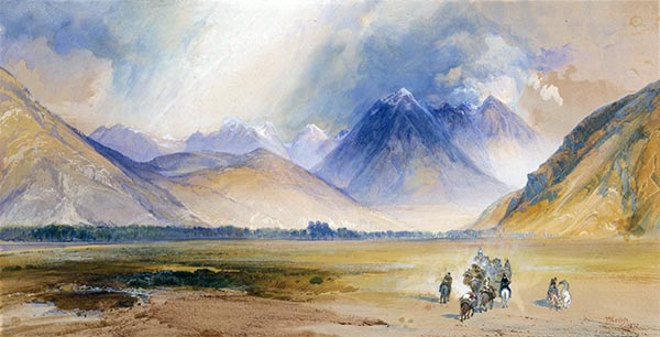 The Yellowstone Range, near the Crow Mission, 1872 | Thomas Moran | Giclée Paper Print