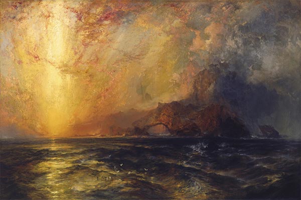 Fiercely the Red Sun Descending, n.d. | Thomas Moran | Giclée Canvas Print