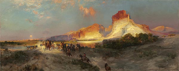 Green River Felsen, Wyoming, 1881 | Thomas Moran