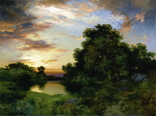 Sunset on Long Island, 1901 | Thomas Moran | Giclée Canvas Print