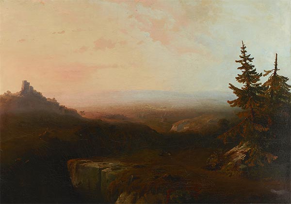 Thomas Moran | Mountain Scene, c.1865 | Giclée Canvas Print