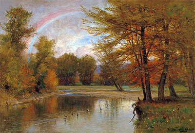The Rainbow, Autumn, Catskill, c.1880/90 | Thomas Worthington Whittredge | Giclée Canvas Print