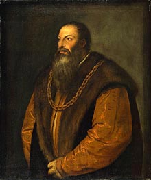 Titian | Portrait of Pietro Aretino | Giclée Canvas Print