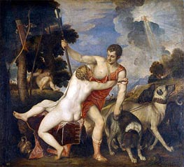 Titian | Venus and Adonis | Giclée Canvas Print