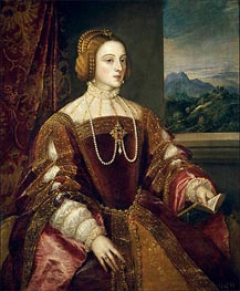 Empress Isabel of Portugal, 1548 von Titian | Leinwand Kunstdruck