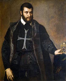 Gentleman with a Watch | Titian | Gemälde Reproduktion