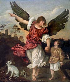 Raphael and Tobias | Titian | Gemälde Reproduktion