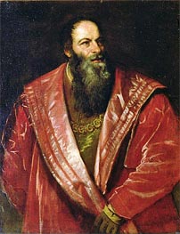 Portrait of Pietro Aretino (The Aretin)  | Titian | Painting Reproduction