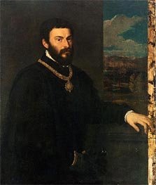 Portrait of Count Antonio Porcia, c.1535/40 von Titian | Leinwand Kunstdruck