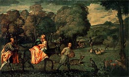 The Flight into Egypt, c.1508 by Titian | Canvas Print