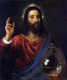 Christ Blessing (Christ Saviour) | Titian | Painting Reproduction