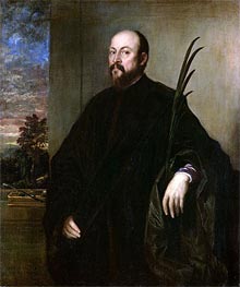 Portrait of a Man with a Palm, 1561 by Titian | Canvas Print