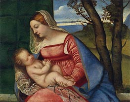 Madonna and Child, c.1510 von Titian | Leinwand Kunstdruck