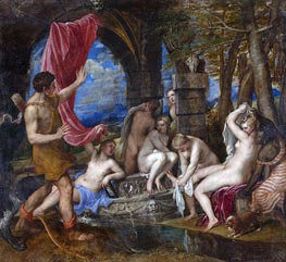 Diana and Actaeon, c.1556/59 by Titian | Canvas Print