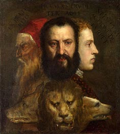 An Allegory of Prudence, c.1550/65 by Titian | Canvas Print
