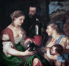 Allegory of Married Life, n.d. von Titian | Leinwand Kunstdruck