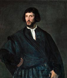 Portrait of a Man, n.d. von Titian | Leinwand Kunstdruck