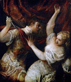 Titian | Tarquinius and Lucretia | Giclée Canvas Print