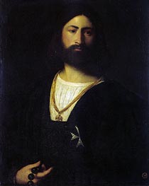 Portrait of a Knight of Malta, c.1515 by Titian | Canvas Print