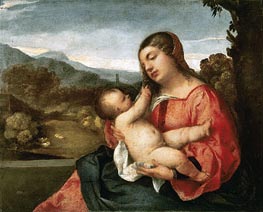 Madonna and Child in the Countryside | Titian | Painting Reproduction