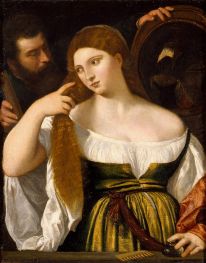 Girl Before the Mirror | Titian | Painting Reproduction