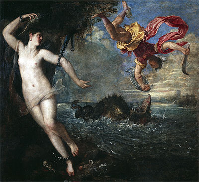 Perseus und Andromeda, c.1554/56 | Titian | Giclée Leinwand Kunstdruck