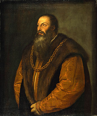 Portrait of Pietro Aretino, c.1548/51 | Titian | Giclée Canvas Print