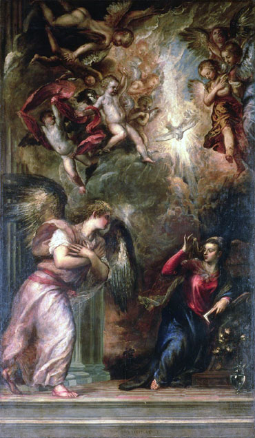 Annunciation, 1559/62 | Titian | Giclée Leinwand Kunstdruck