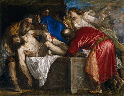 The Burial of Christ, 1559 | Titian | Giclée Leinwand Kunstdruck