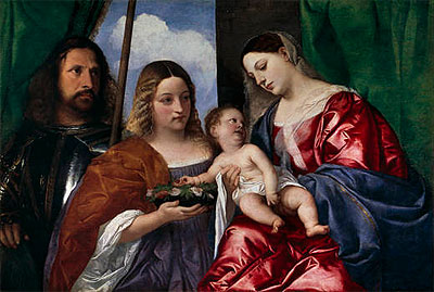 The Virgin and Child with Saints Dorothy and George, c.1515 | Titian | Giclée Canvas Print