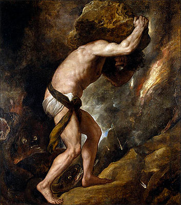 Sisyphus, c.1548/49 | Titian | Giclée Canvas Print