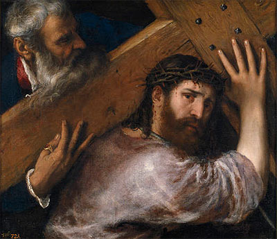 Christ and the Cyrenian, 1547 | Titian | Giclée Leinwand Kunstdruck