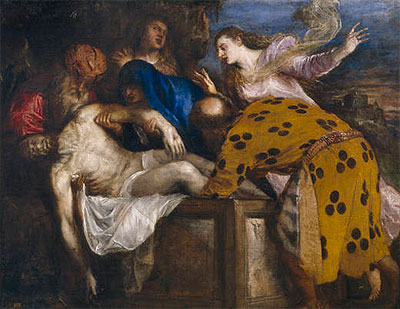 The Burial of Christ, 1572 | Titian | Giclée Leinwand Kunstdruck