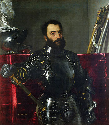Portrait of Francesco Maria Della Rovere, Duke of Urbino, n.d. | Titian | Giclée Leinwand Kunstdruck