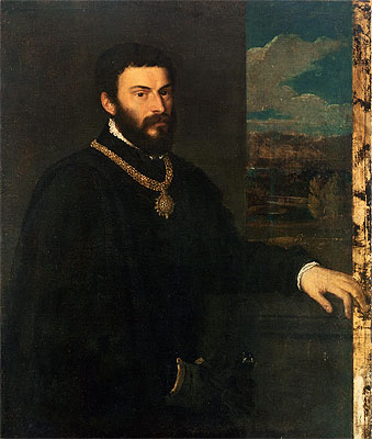 Portrait of Count Antonio Porcia, c.1535/40 | Titian | Giclée Leinwand Kunstdruck