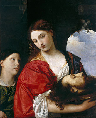 Salome with the head of St. John the Baptist, n.d. | Titian | Giclée Canvas Print