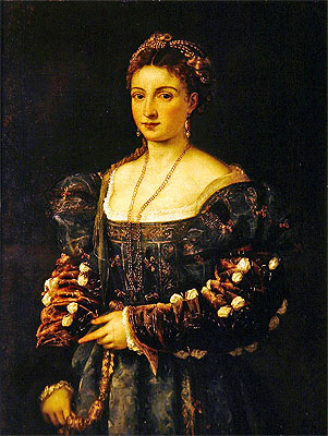 Portrait of a Woman (La Bella), c.1536/38 | Titian | Giclée Leinwand Kunstdruck