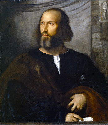 Portrait of a Bearded Man, c.1515 | Titian | Giclée Canvas Print