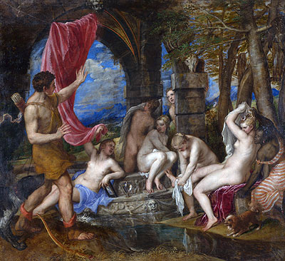 Diana and Actaeon, c.1556/59 | Titian | Giclée Leinwand Kunstdruck
