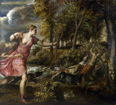 The Death of Actaeon, c.1559/75 | Titian | Giclée Canvas Print