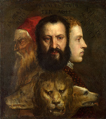 An Allegory of Prudence, c.1550/65 | Titian | Giclée Leinwand Kunstdruck