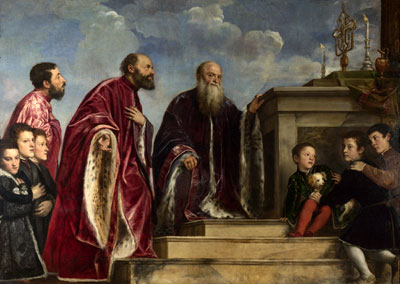The Vendramin Family, c.1540/60 | Titian | Giclée Leinwand Kunstdruck