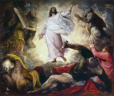 Transfiguration, 1560 | Titian | Giclée Leinwand Kunstdruck