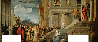 Presentation of the Virgin (Presentation of Mary in the Temple), c.1534/38 | Titian | Giclée Leinwand Kunstdruck