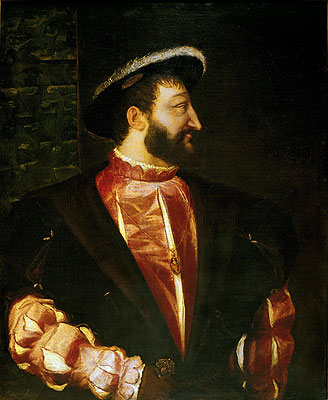 Portrait of Francois I, 1539 | Titian | Giclée Canvas Print