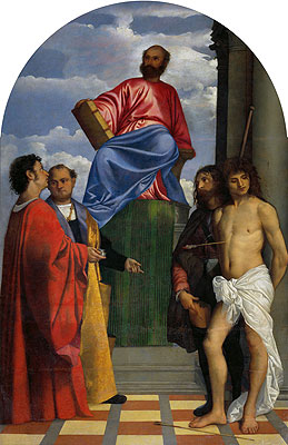 Saint Mark with other Saints, undated | Titian | Giclée Canvas Print