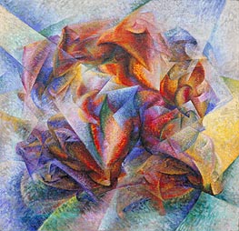 Dynamism of a Soccer Player | Umberto Boccioni | Painting Reproduction