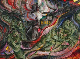 States of Mind I: The Farewells | Umberto Boccioni | Gemälde Reproduktion
