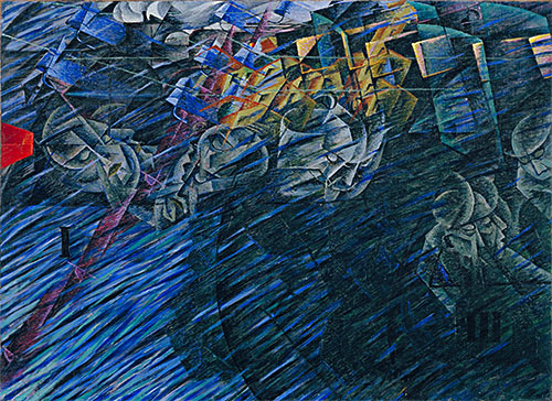 Umberto Boccioni | States of Mind II: Those Who Go, 1911 | Giclée Leinwand Kunstdruck